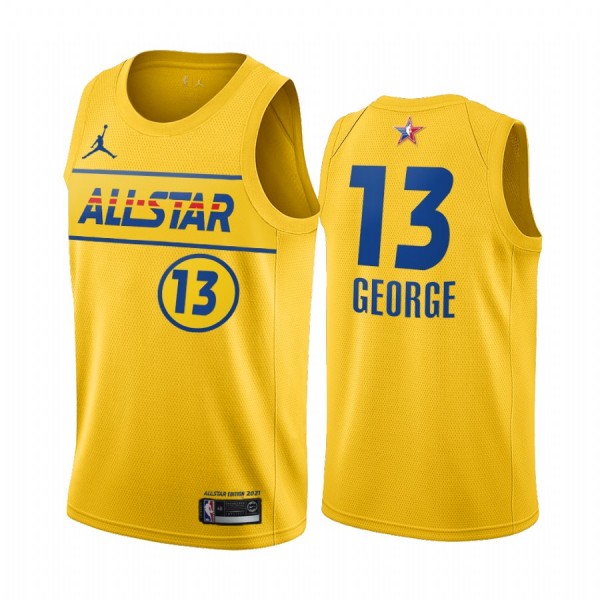 NBA Los Angeles Clippers Trikot Paul George 13 2021 All-Star Jordan Brand Gold Swingman - Herren NBA Los Angeles Clippers Trikot Paul George 13 2021 All-Star Jordan Brand Gold Swingman - Herren